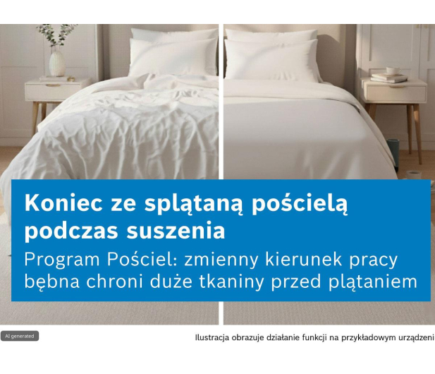 Suszarka Bosch Serie 6 WQG243DKPL 9 kg z pompą ciepła AutoDry EasyClean Filter Program Super 40’ - 1323598 - zdjęcie 3